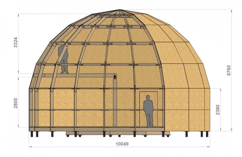 Купольный дом Добросфера планировка