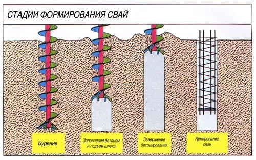 стадии формирования свай