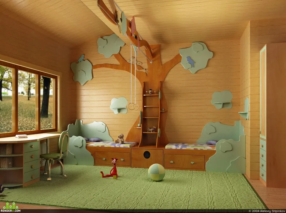 Детские комнаты на даче