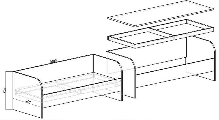 детская кровать своими руками чертежи