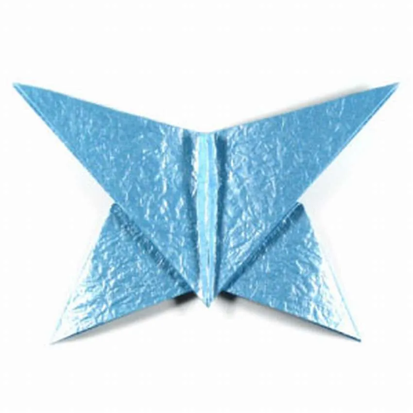 бабочка оригами простая схема