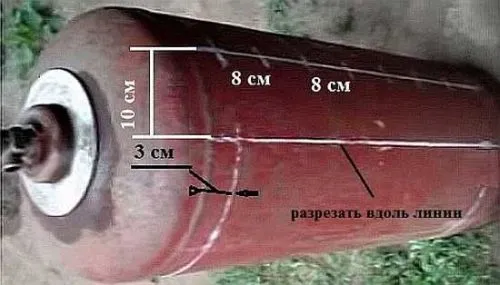 Изготовление мангала из газового баллона