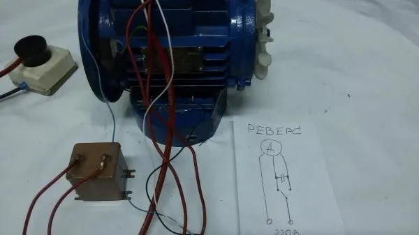 схема подключения конденсатора к электродвигателю 220в